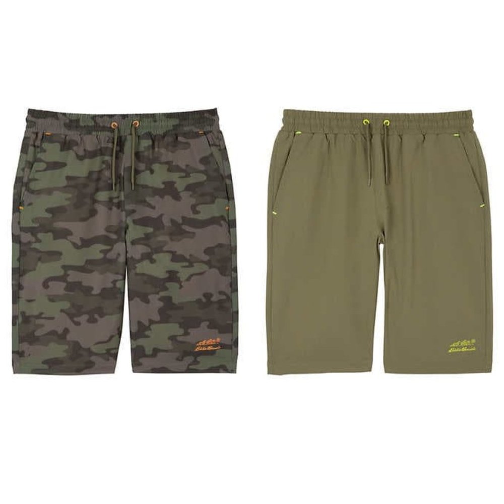 New Eddie Bauer Boys Hybrid Shorts for everyday or swimming 2-pack